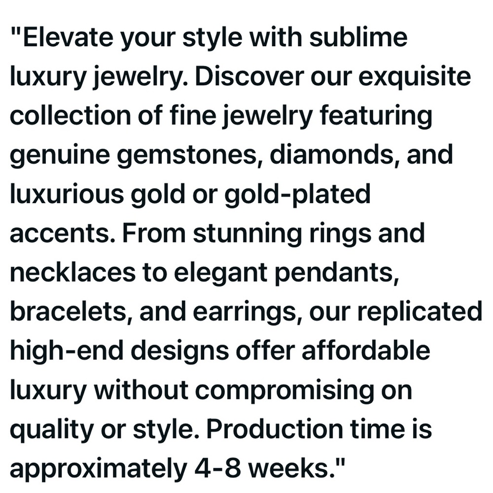 Replicated Custom Made Jewelry